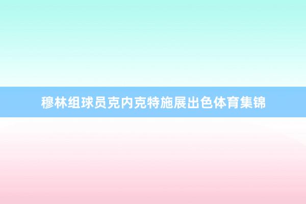 穆林组球员克内克特施展出色体育集锦