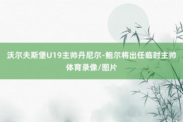 沃尔夫斯堡U19主帅丹尼尔-鲍尔将出任临时主帅体育录像/图片