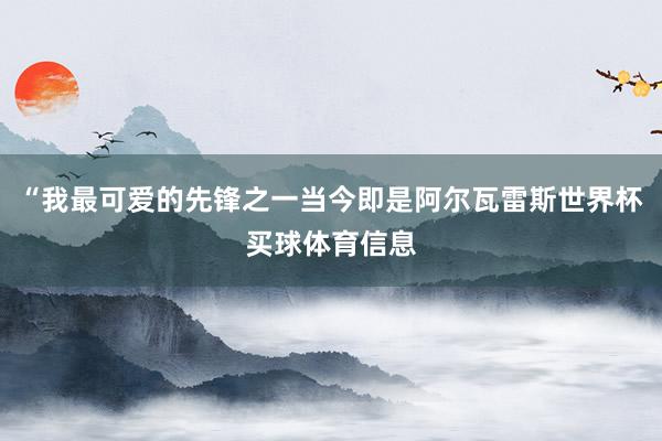 “我最可爱的先锋之一当今即是阿尔瓦雷斯世界杯买球体育信息
