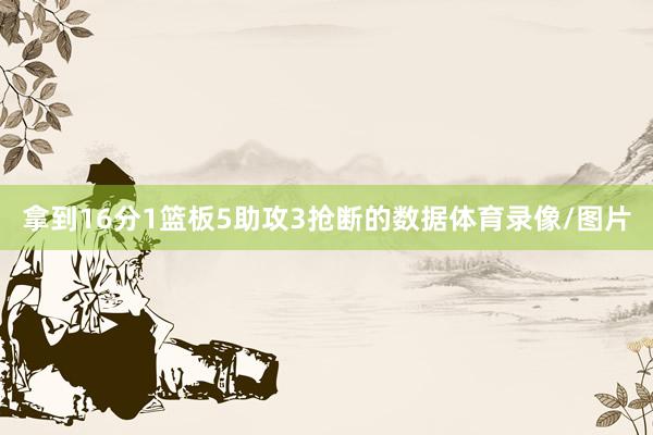 拿到16分1篮板5助攻3抢断的数据体育录像/图片