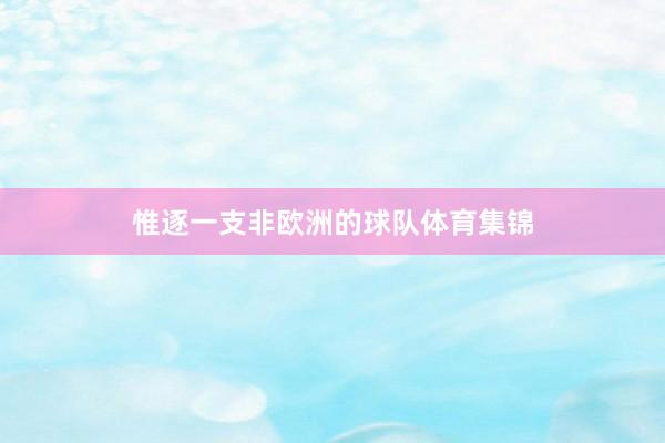 惟逐一支非欧洲的球队体育集锦