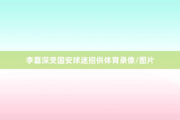 李磊深受国安球迷招供体育录像/图片