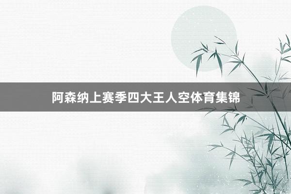 阿森纳上赛季四大王人空体育集锦