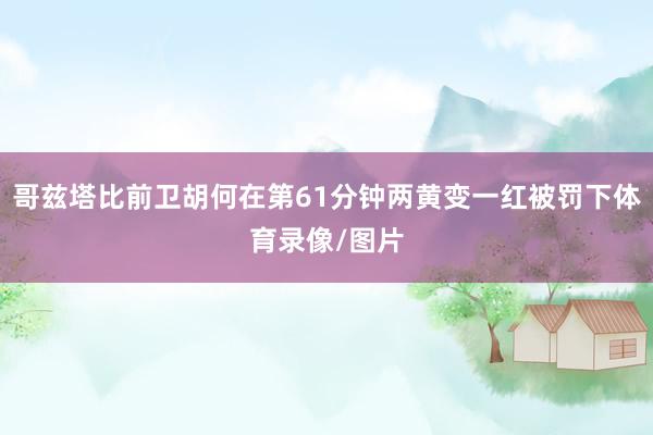 哥兹塔比前卫胡何在第61分钟两黄变一红被罚下体育录像/图片