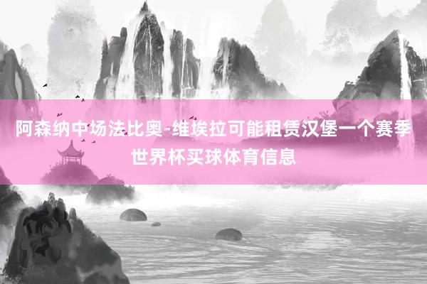 阿森纳中场法比奥-维埃拉可能租赁汉堡一个赛季世界杯买球体育信息