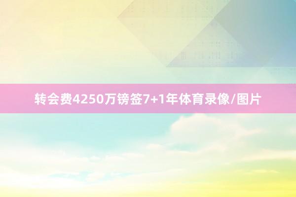 转会费4250万镑签7+1年体育录像/图片