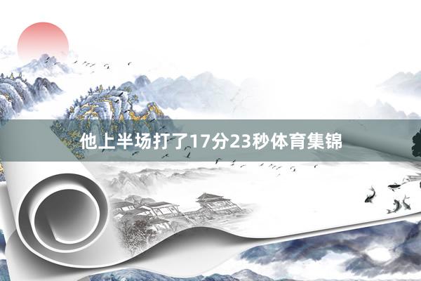 他上半场打了17分23秒体育集锦