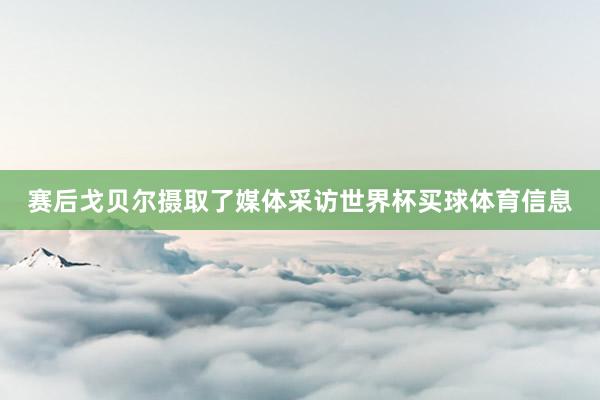 赛后戈贝尔摄取了媒体采访世界杯买球体育信息
