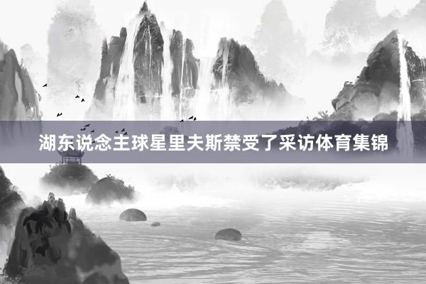 湖东说念主球星里夫斯禁受了采访体育集锦