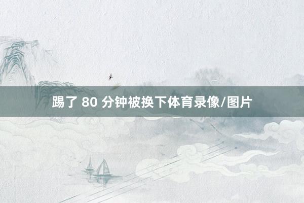踢了 80 分钟被换下体育录像/图片