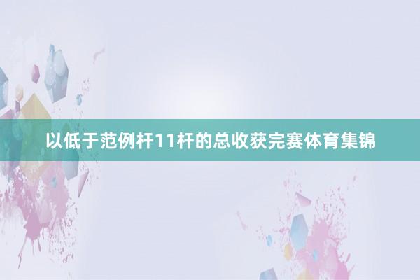 以低于范例杆11杆的总收获完赛体育集锦