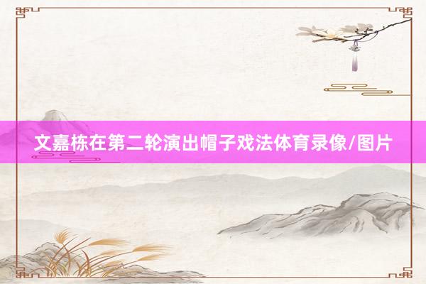 文嘉栋在第二轮演出帽子戏法体育录像/图片