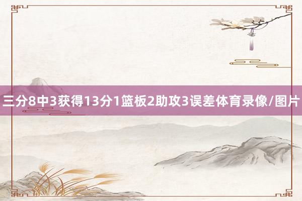 三分8中3获得13分1篮板2助攻3误差体育录像/图片