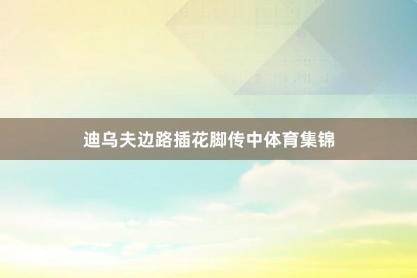 迪乌夫边路插花脚传中体育集锦