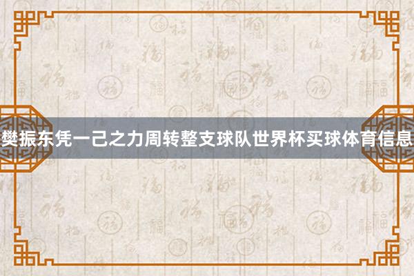 樊振东凭一己之力周转整支球队世界杯买球体育信息