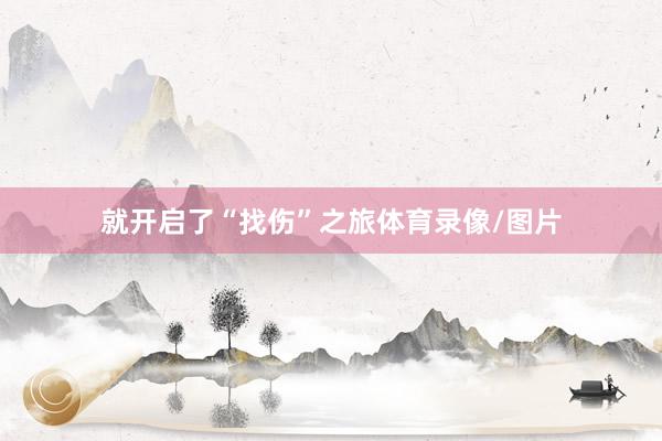 就开启了“找伤”之旅体育录像/图片