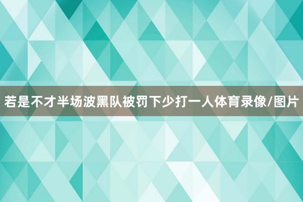 若是不才半场波黑队被罚下少打一人体育录像/图片