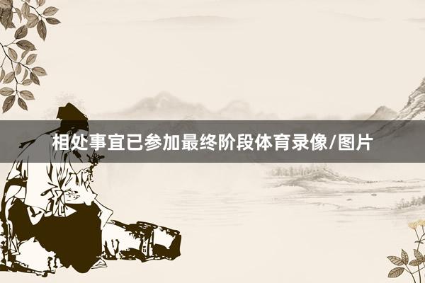 相处事宜已参加最终阶段体育录像/图片